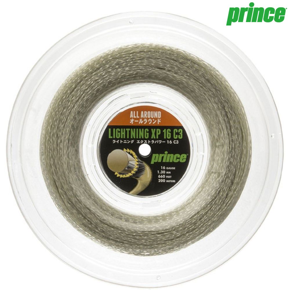 プリンス Prince テニスガット・ストリング  LIGHTNING XP 16 (ライトニングXP16) 200mロール 7JJ007 硬式テニス　ストリング Prince（プリンス） テニスガット・ストリング LIGHTNING XP 16