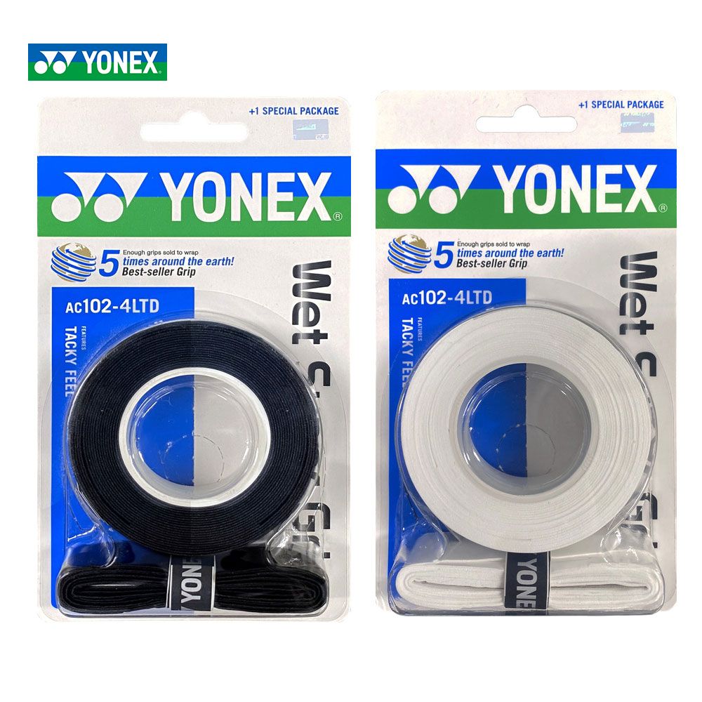 ヨネックス YONEX テニスグリップテープ  ウェットスーパーグリップ 4本入 3本巻＋1本増量  AC102-4LTD 『即日出荷』｜kpi