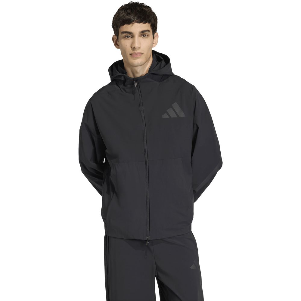 アディダス　レース　ライン ジップアップ フーディ　M 完売品　黒 adidas（アディダス） マルチSPウインドウェア メンズ Z.N.E.ウーブン