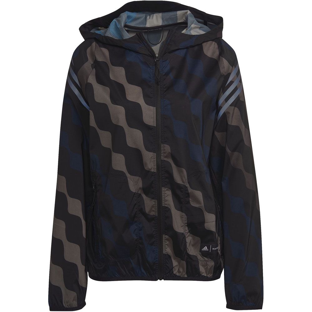 アディダス Adidas ランニングウェア レディース マリメッコ ウインドジャケット Marimekko ラン アイコンズ スリーストライプス フード付き Rh125 22fw Rh125 Kpi 通販 Yahoo ショッピング