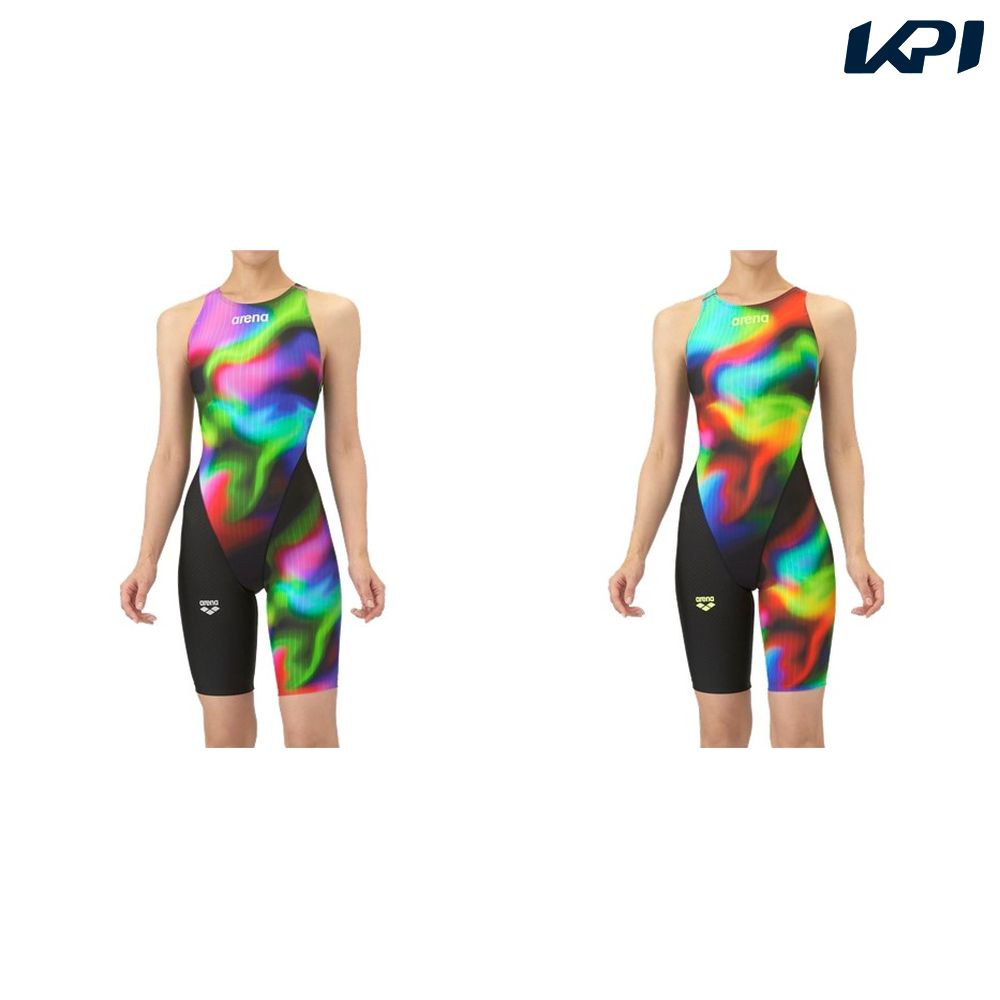 アリーナ ARENA 水泳水着 レディース   レーシングワンピーススパッツ（オープンバック・ハーフレッグ） AS5FRC65L アリーナ（arena） 水泳水着 レディース レーシングワンピーススパッツ