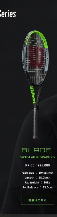 ウイルソン Wilson 硬式テニスラケット BLADE 104 SW CV V7.0 ブレード