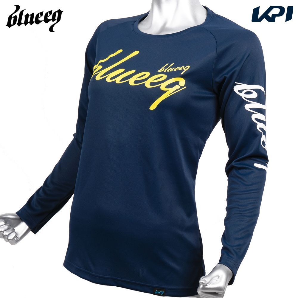 『即日出荷』blueeq ブルイク テニスウェア レディース SCRIPT L/S TEE Tシャツ BQAS-00031 2023SS