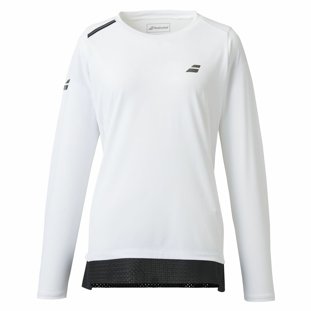新品　未使用　タグ付き　袋入り　バボラテニスウェア長袖シャツレディース　Oサイズ Babolat バボラ テニスウェア レディース ロングスリーブシャツ