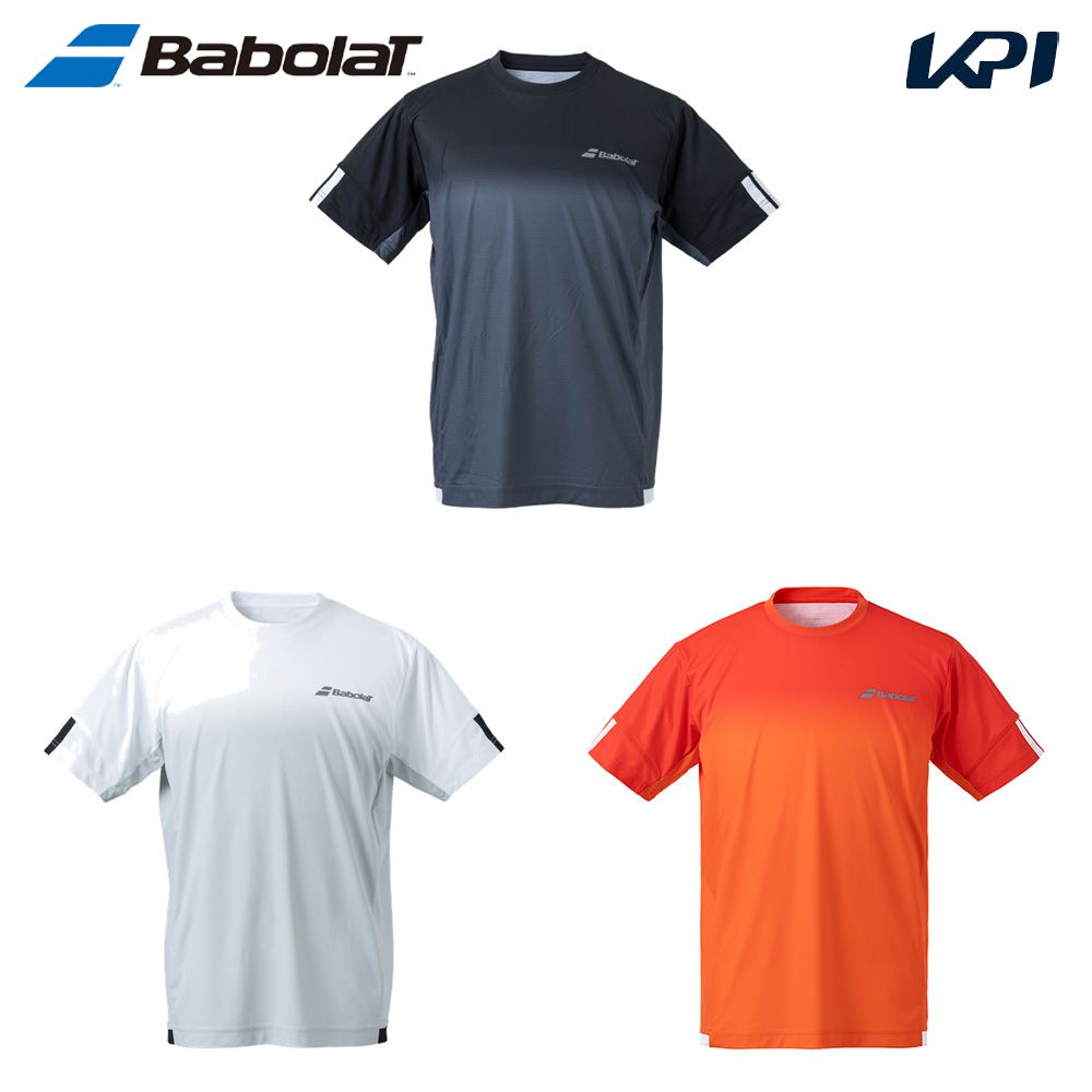 買得バボラ Babolat テニスウェア ユニセックス   CLUB SHORT SLEEVE SHIRT 半袖Tシャツ BUG1310C-2024 2024SS