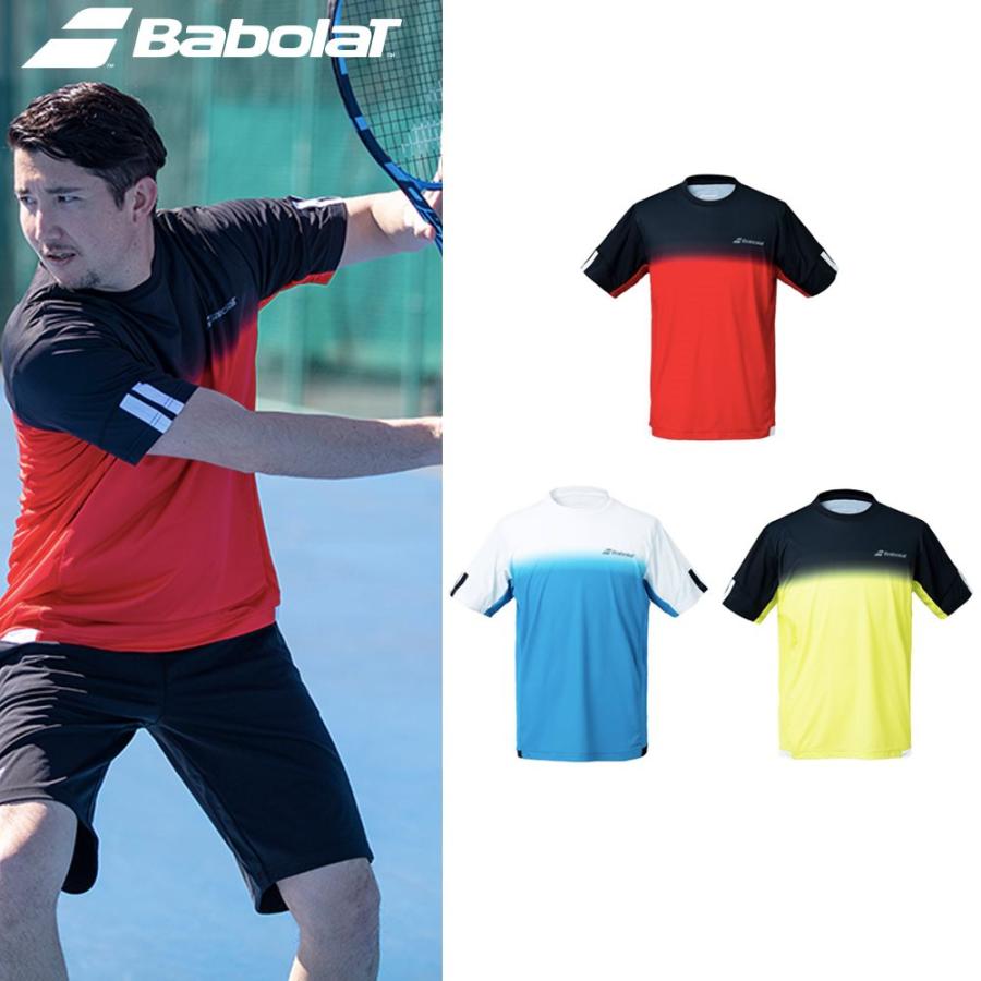 バボラ Babolat テニスウェア メンズ CLUB SHORT SLEEVE SHIRT ショートスリーブシャツ BUG1310C 2021SS