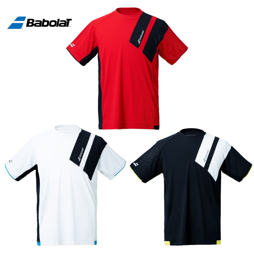 バボラ Babolat テニスウェア メンズ CLUB SHORT SLEEVE SHIRT ショートスリーブシャツ BUG1311C 2021SS『即日出荷』｜kpi