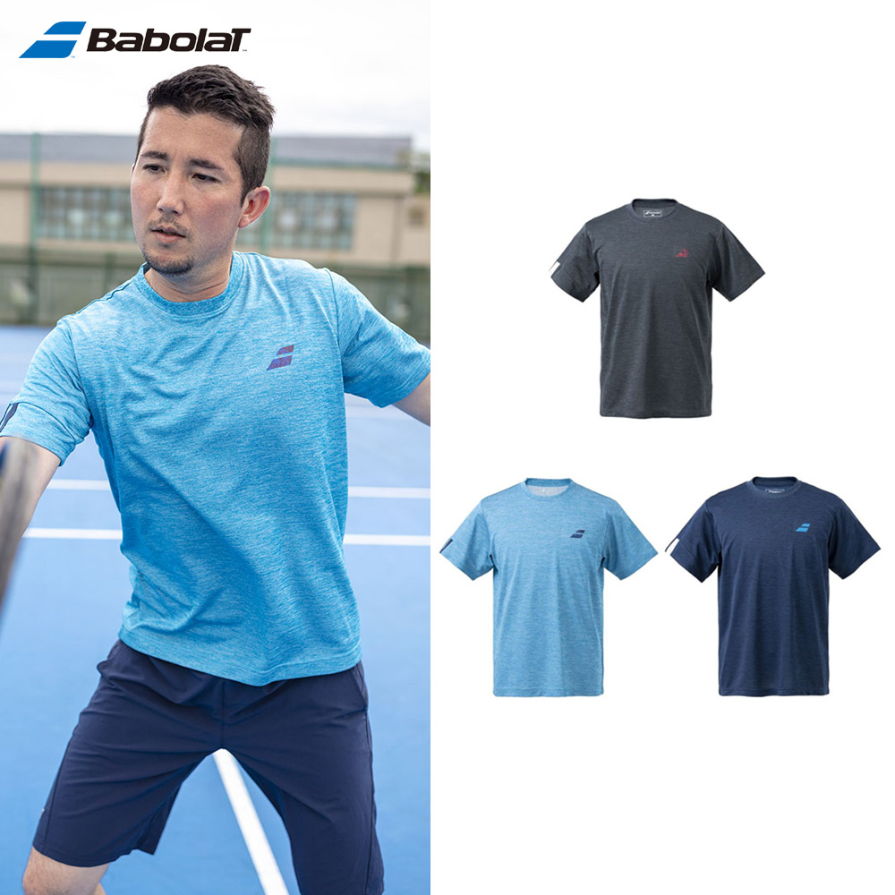バボラ Babolat テニスウェア メンズ ピュア ショートスリーブシャツ