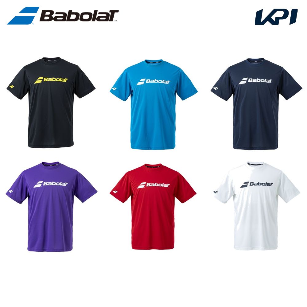 バボラ Babolat テニスウェア ユニセックス   CLUB SHORT SLEEVE SHIRT ショートスリーブ 半袖Tシャツ BUP4511C 2024SS｜kpi