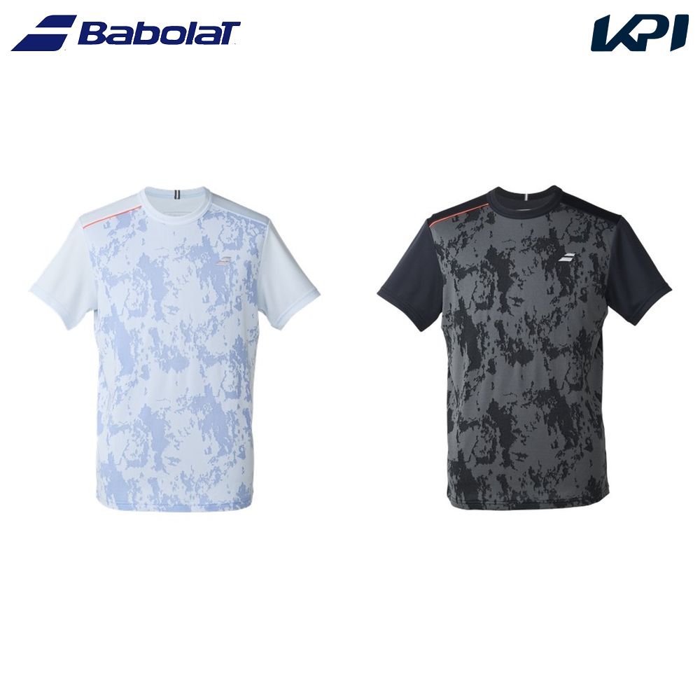 バボラ Babolat テニスウェア ユニセックス PLAY SHORT SLEEVE SHIRT  ショートスリーブシャツ BUP6501 2026SS