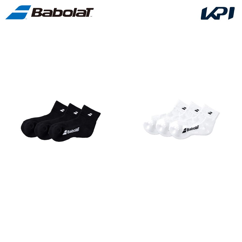 バボラ Babolat テニスアクセサリー ユニセックス   CLUB 3P SHORT SOCKS ショートソックス 3足セット  BUS4815C｜kpi