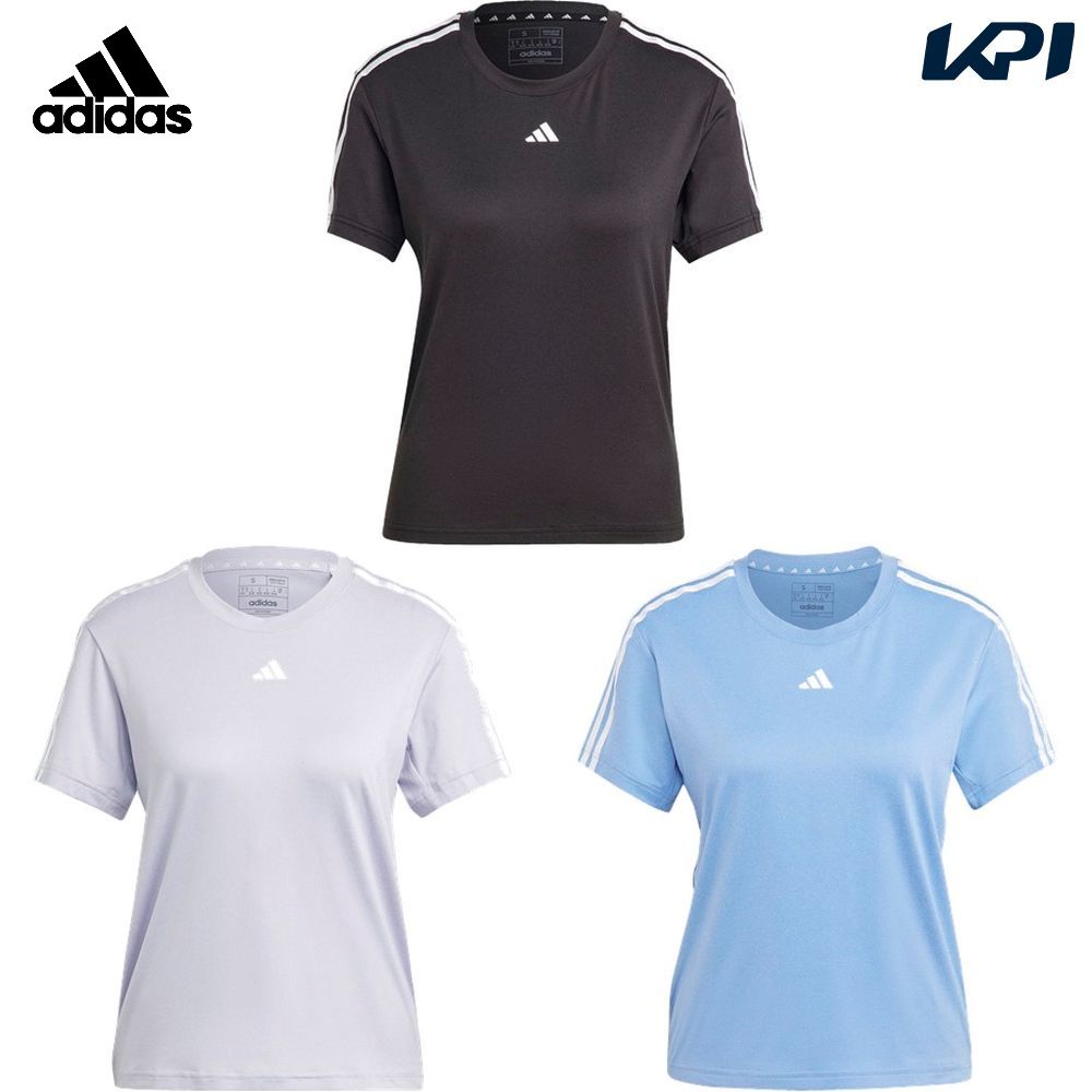 アディダス adidas マルチSPウェア レディース エアロレディ トレインエッセンシャルズ スリーストライプス 半袖Tシャツ BUT04 2020SS｜kpi