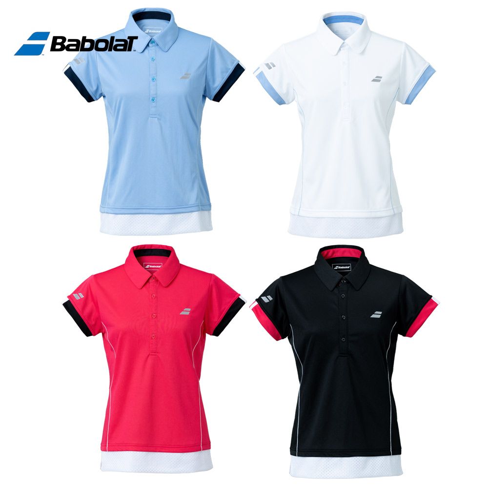 バボラ Babolat テニスウェア レディース CLUB SHORT SLEEVE SHIRT ショートスリーブシャツ BWG1331C 2021SS『即日出荷』｜kpi