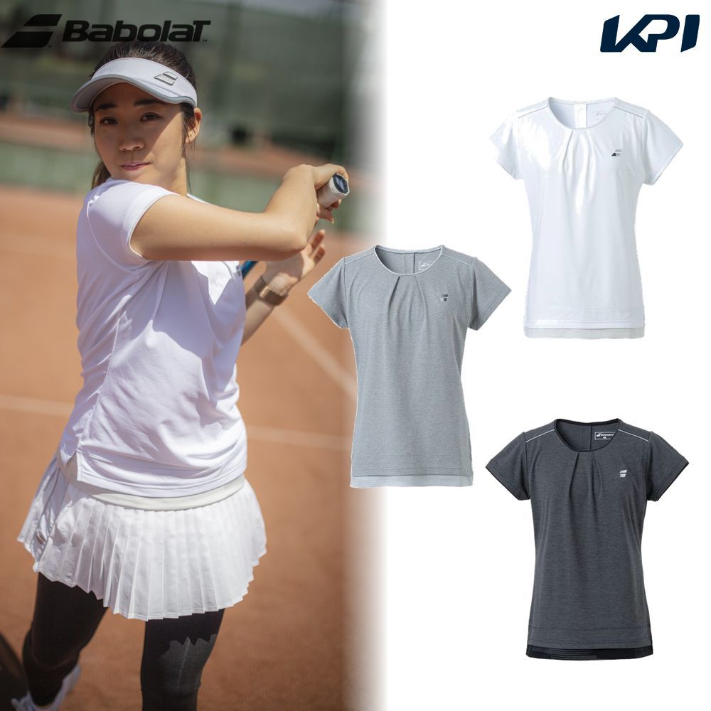 バボラ Babolat テニスウェア レディース VS ショートスリーブシャツ VS SHORT SLEEVE SHIRT BWG3370 2023FW『即日出荷』