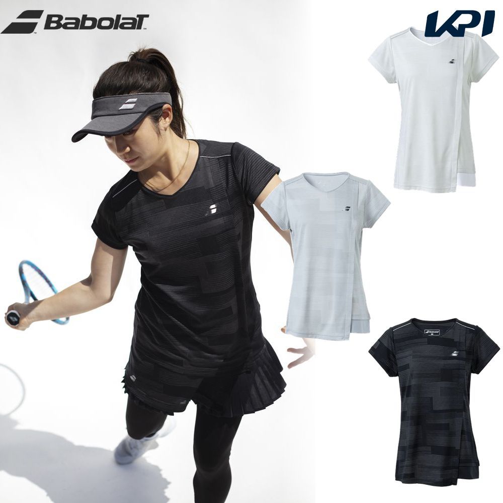 バボラ Babolat テニスウェア レディース VS ショートスリーブシャツ VS SHORT SLEEVE SHIRT BWG3371  2023FW『即日出荷』