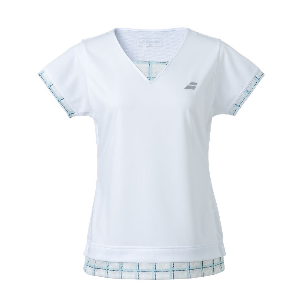 バボラ Babolat テニスウェア レディース ピュア ショートスリーブシャツ PURE SHORT SLEEVE SHIRT BWG3378  2023FW『即日出荷』