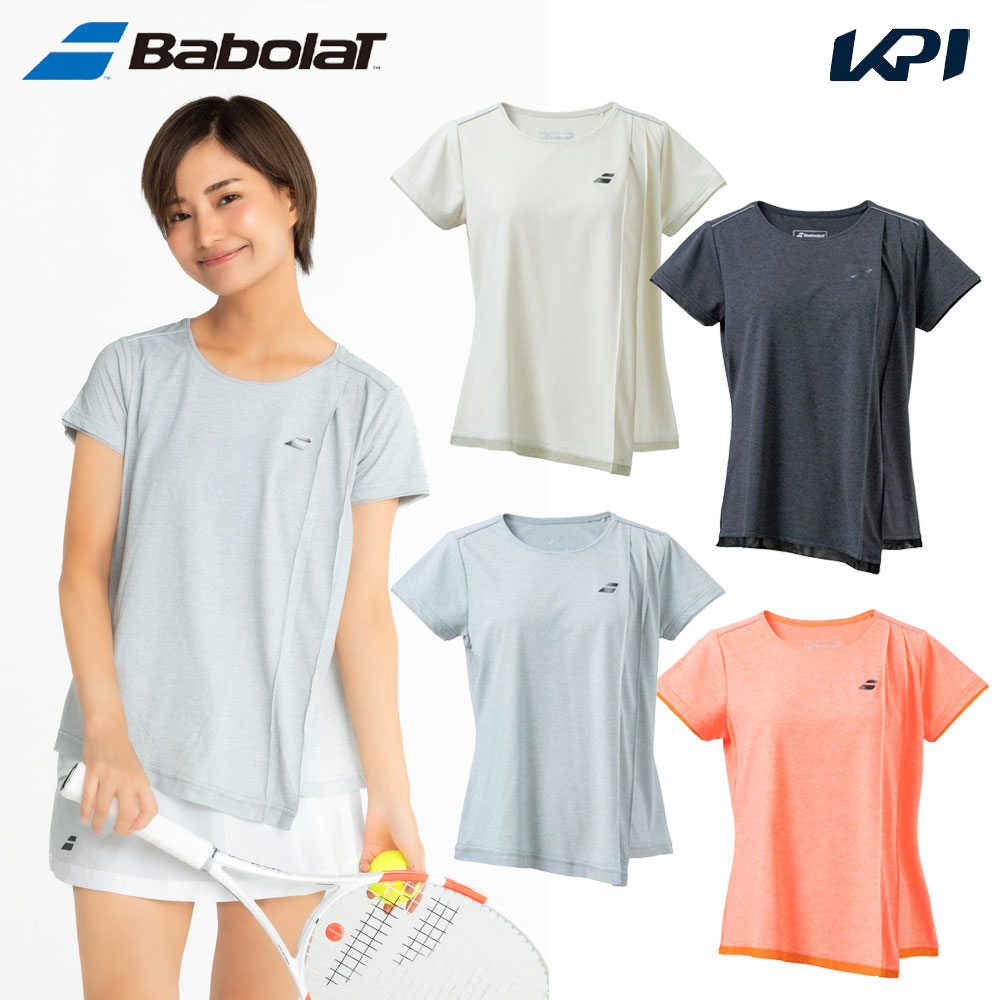バボラ Babolat テニスウェア レディース   VS SHORT SLEEVE SHIRT 半袖Tシャツ BWG4320 2024SS｜kpi