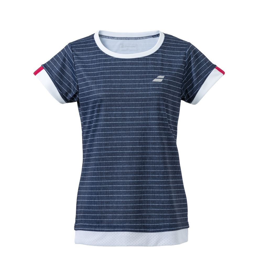 バボラ Babolat テニスウェア レディース   CLUB SHORT SLEEVE SHIRT ショートスリーブ 半袖Tシャツ BWG4330C 2024SS｜kpi｜03