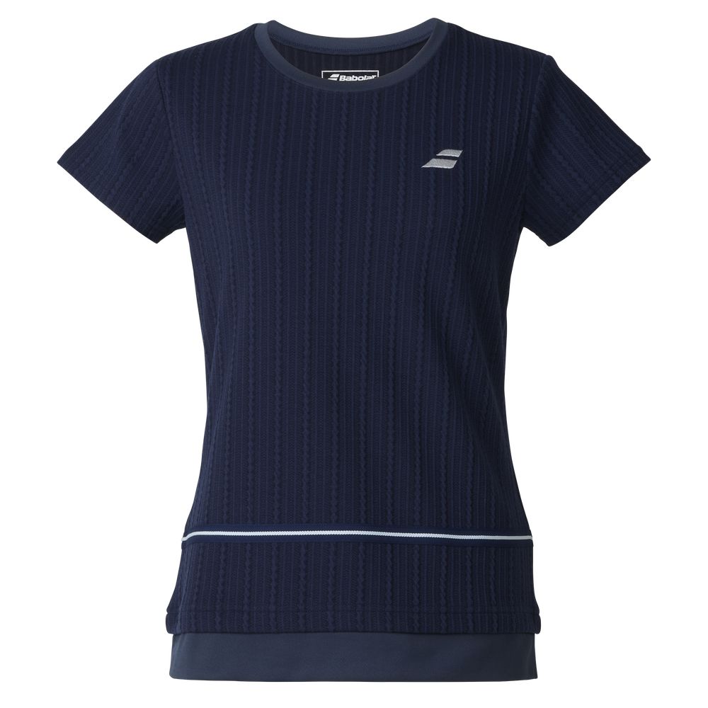 Babolat テニスウェア Lサイズ ブルー/ネイビー Babolat テニス シャツ（色：ネイビー系）｜ウエア｜テニス