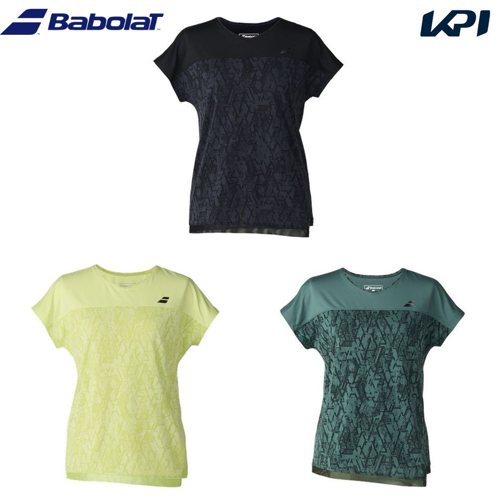 バボラ Babolat テニスウェア レディース   PLAY SHORT SLEEVE SHIRT ショートスリーブシャツ BWG6371 2026FW