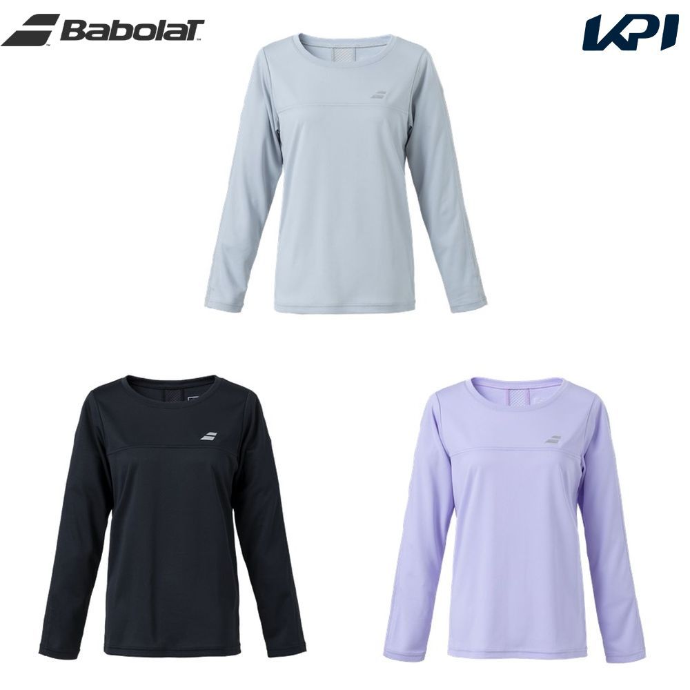 SALE開催中 バボラ Babolat テニスウェア レディース ピュア ロングスリーブシャツ PURE LONG SLEEVE SHIRT  BWP3573 2023FW