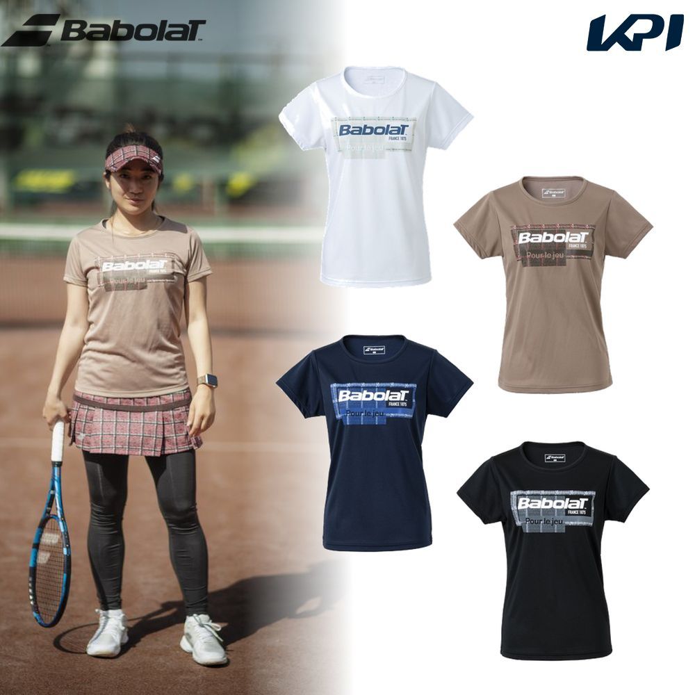 バボラ Babolat テニスウェア レディース ピュア ショートスリーブ 