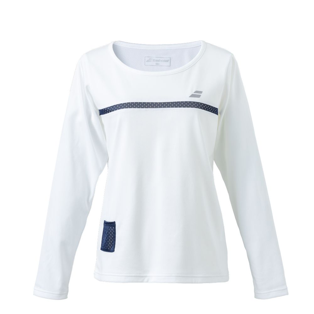 バボラ Babolat テニスウェア レディース PURE LONG SLEEVE SHIRT 長袖Tシャツ BWP4525 2024SS