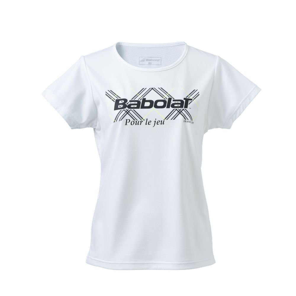バボラ Babolat テニスウェア レディース   PURE SHORT SLEEVE SHIRT 半袖Tシャツ BWP4528 2024SS｜kpi｜04