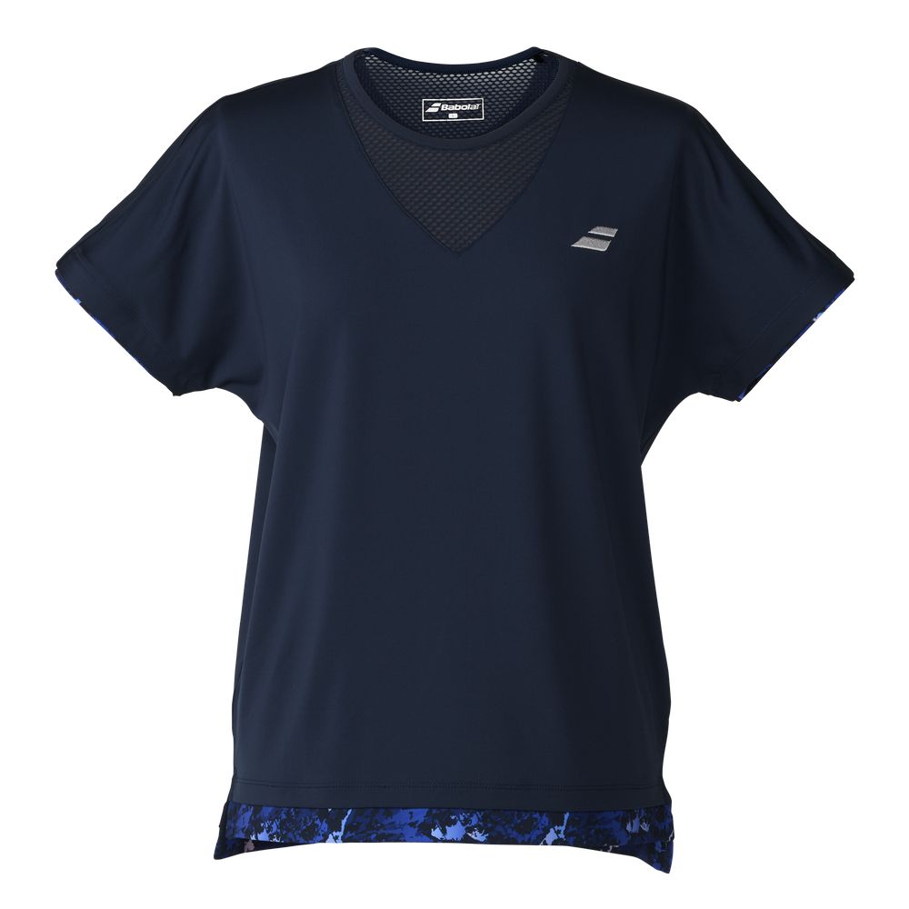 Babolat テニス シャツ（色：ネイビー系）｜ウエア｜テニス｜スポーツ