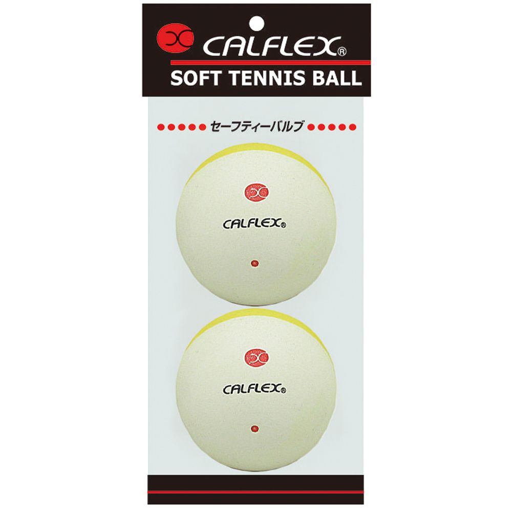 サクライ貿易 ソフトテニステニスボール  ツートンカラーソフトテニスボール　2P CLB-402WHxYL｜kpi