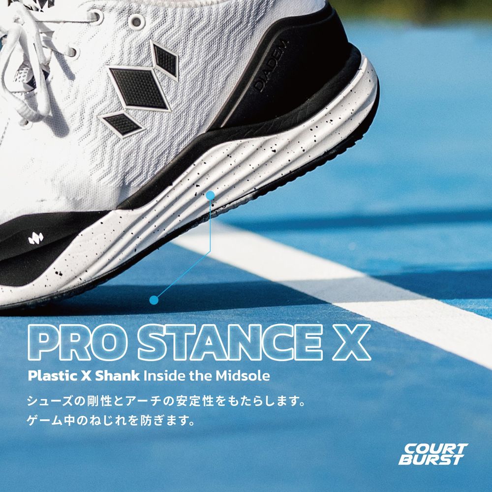 ダイアデム DIADEM ピックルボールシューズ メンズ COURT BURST コート
