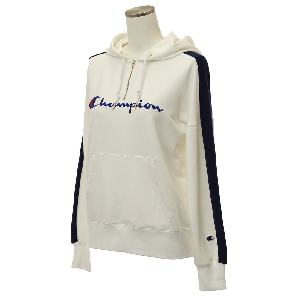 『即日出荷』チャンピオン Champion フィットネスウェア レディース HALF ZIP HOODED SWEATSHIRT CW-PS104 2019SS | Champion | 01