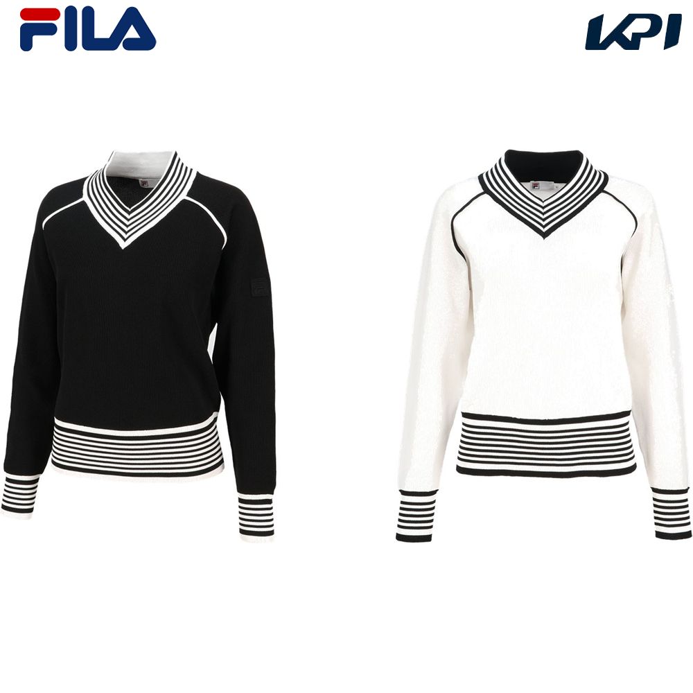 FILA（フィラ） テニスウェア レディース Vネックセーター CZ6FGW048