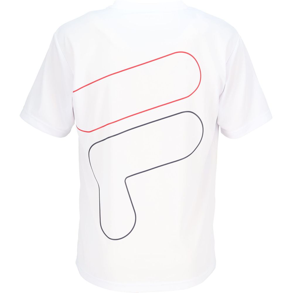 FILA フィラ テニスウェア 半袖Tシャツ VM5622ホワイト メンズM新品 FILA（フィラ） テニスウェア メンズ グラフィックTシャツ CZ6SGM010