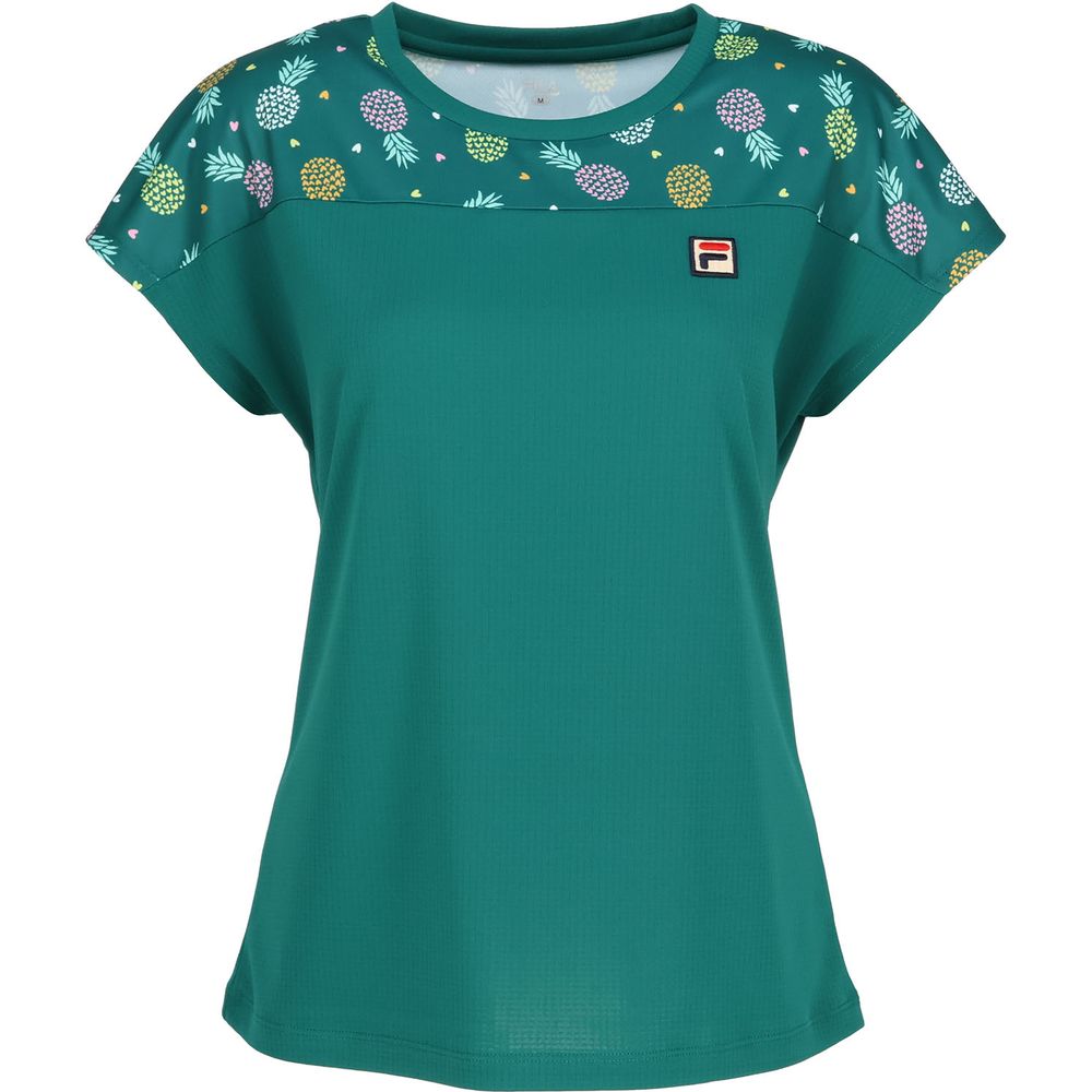 フィラ　テニス　ゲームシャツ　ズボン　レディース テニス】ゲームシャツ / レディース （ブラック） -FILA（フィラ）公式