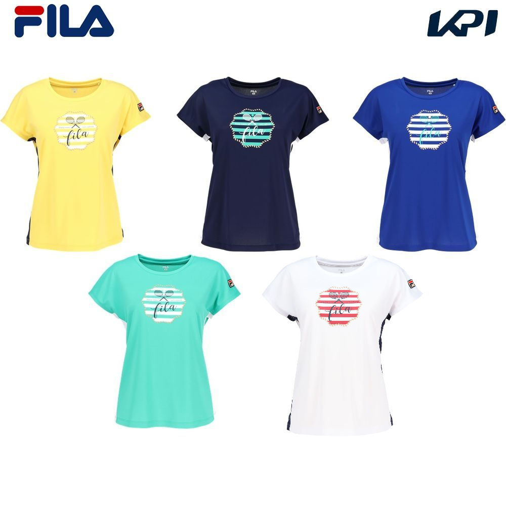 FILA テニスウェア4点セット フィラ（FILA）（メンズ）テニスウェア ゲームシャツ 波間プリント