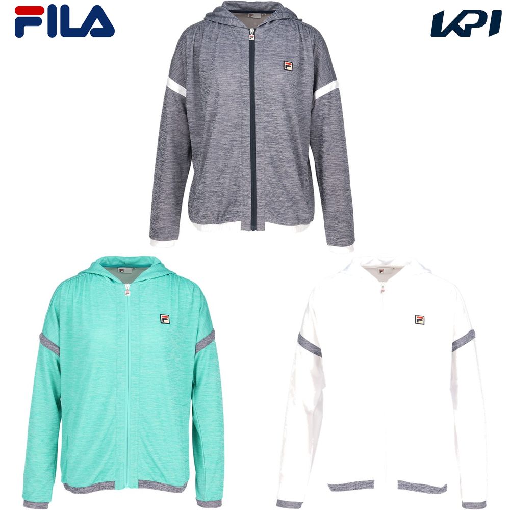 フィラ　FILA　テニスウェア　レディース　フルジップパーカー　M　グレー　新品 フィラ（FILA）（レディース）テニスウェア レディース フルジップ