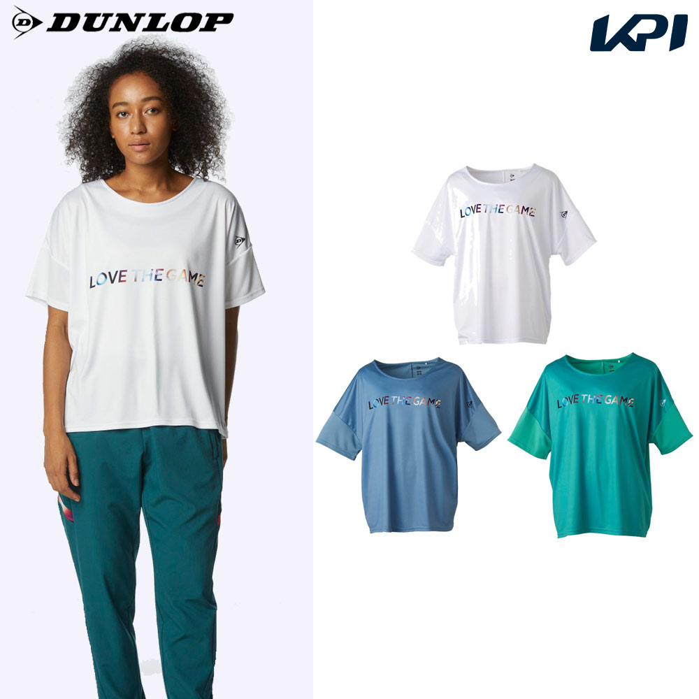 ダンロップ DUNLOP テニスウェア レディース OVER SIZE T-SHIRT オーバーサイズシャツ DAL-8320W 2023SS｜kpi