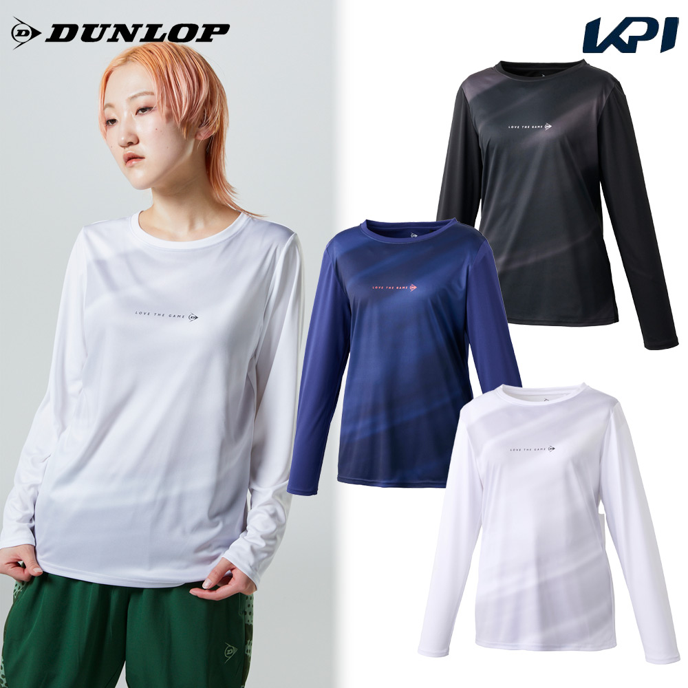 ダンロップ DUNLOP テニスウェア レディース   ロングスリーブ Tシャツ DAL8462W 2024FW