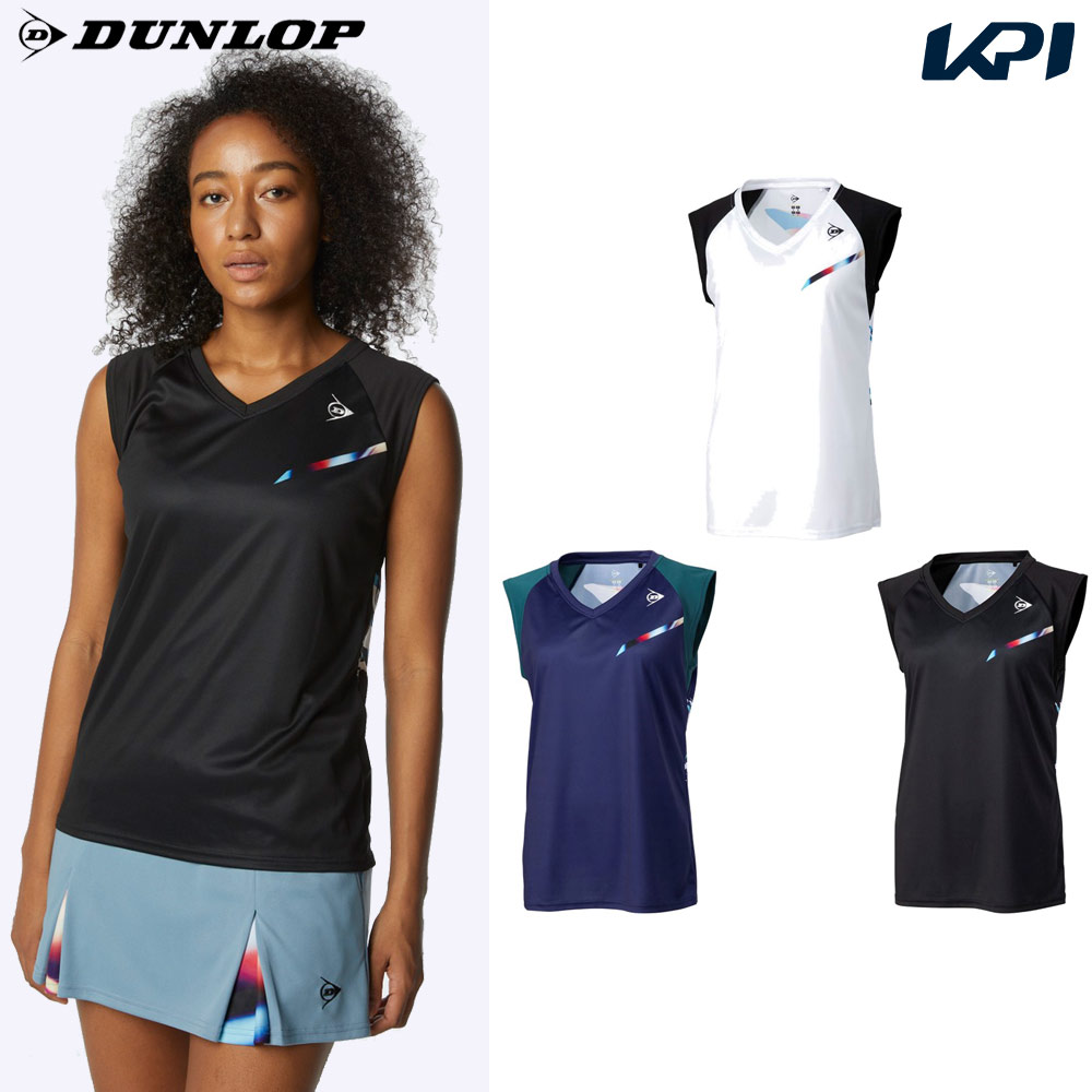 ダンロップ DUNLOP テニスウェア レディース SLEEVELESS GAME SHIRT スリーブシャツ DAP-1325W 2023SS｜kpi