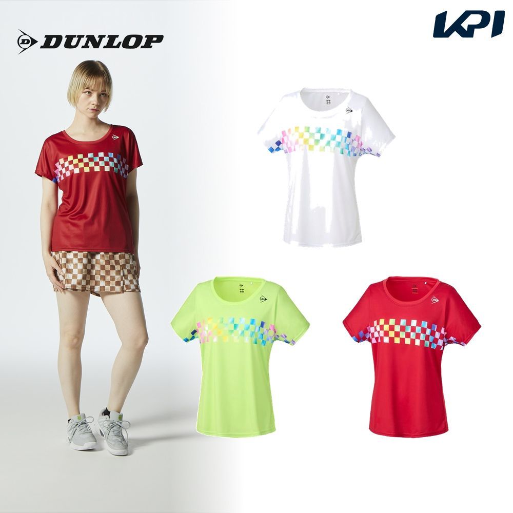 ダンロップ DUNLOP テニスウェア レディース   ゲームシャツ DAP-1421W 2024SS｜kpi