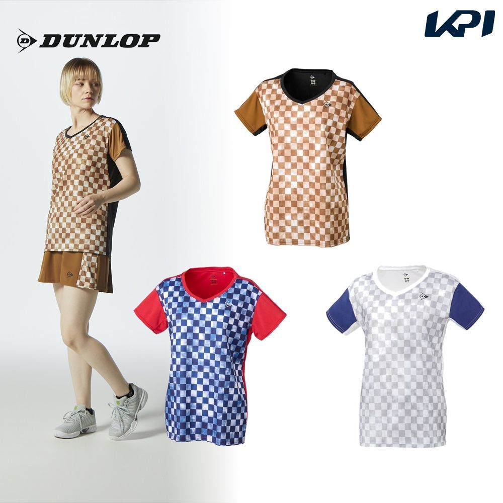 ダンロップ DUNLOP テニスウェア レディース   ゲームシャツ DAP-1422W 2024SS