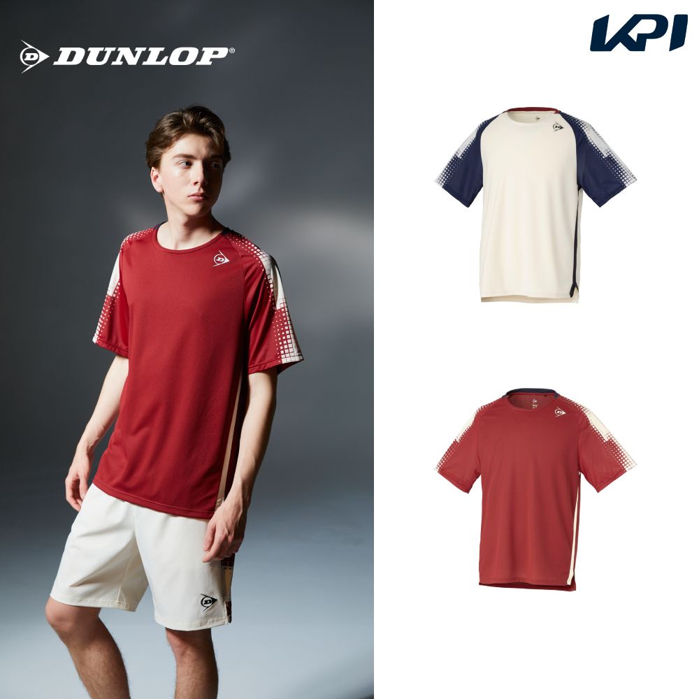 海外テニスウェアセット売り DUNLOP（ダンロップ） テニスウェア ユニセックス ゲームシャツ