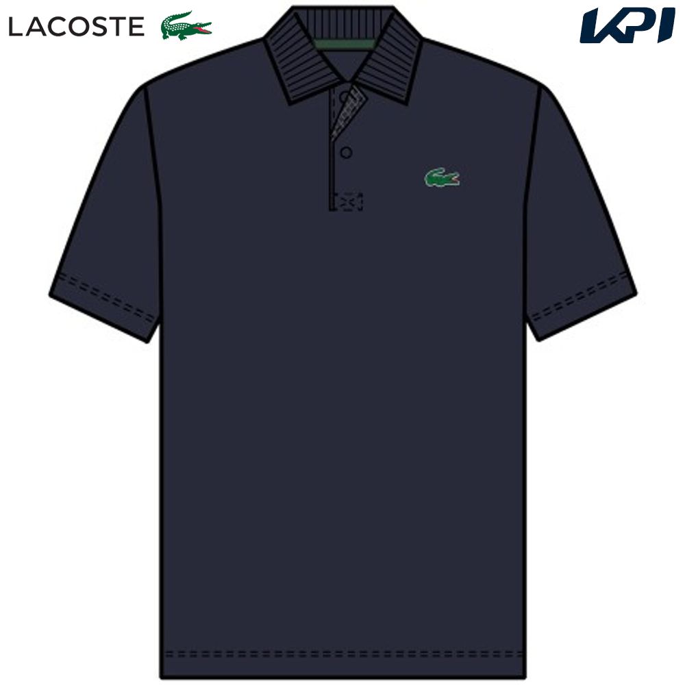 ラコステ LACOSTE テニスウェア メンズ ポロシャツ DH0783-10-166 2023SS...