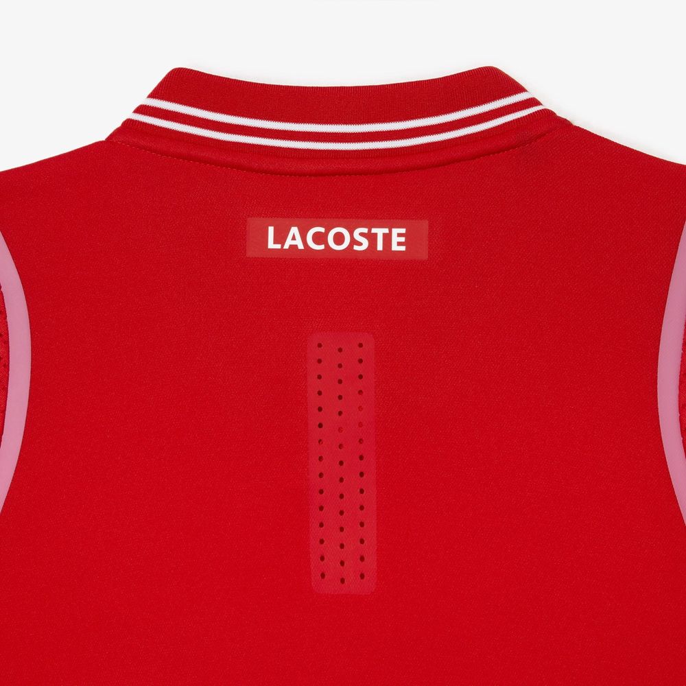 ラコステ LACOSTE テニスウェア メンズ 『ダニール・メドベージェフ』スキッパーネックポロシャツ DH1961-10-S5H 2023SS  『即日出荷』