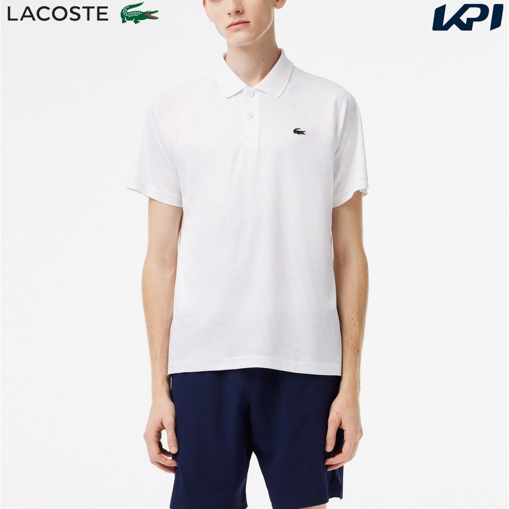 ラコステ LACOSTE テニスウェア メンズ 『ノバク・ジョコビッチ』総柄グラデーションプリントドライポロシャツ DH5174-99-800 2023SS 『即日出荷』