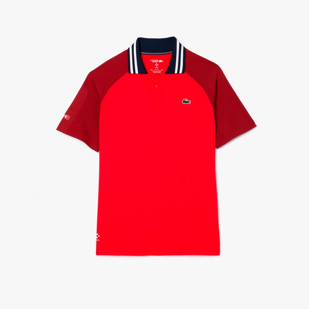 ラコステ LACOSTE テニスウェア メンズ   『ダニール・メドベージェフ』変形ポロシャツ DH7381-99-IRW 2024SS 『即日出荷』｜kpi｜03