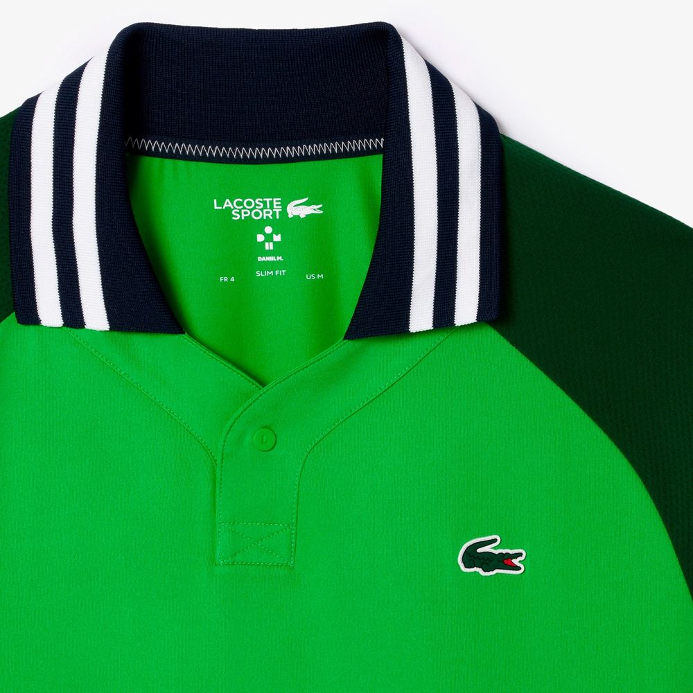 ラコステ LACOSTE テニスウェア メンズ 『ダニール・メドベージェフ』変形ポロシャツ DH7381-99-IUX 2024SS 『即日出荷』