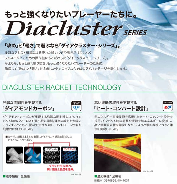 DUNLOP ソフトテニスラケット ダンロップ Diacluster 300V