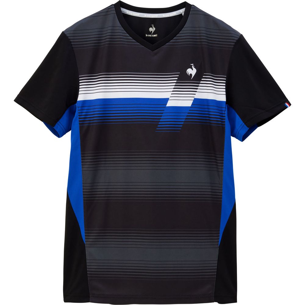 ルコック le coq sportif テニスウェア メンズ グラデーションゲームシャツ QTMXJA03 2024SS